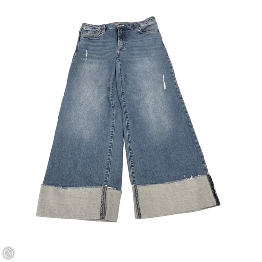 Jeans Cropped By Kut In Blue Denim, Size: 8