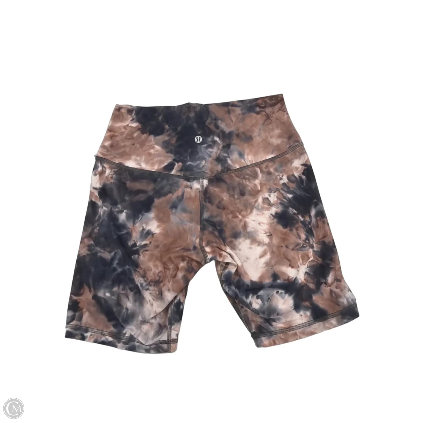 Athletic Shorts By Lululemon In Tie Dye Print, Size: 8
