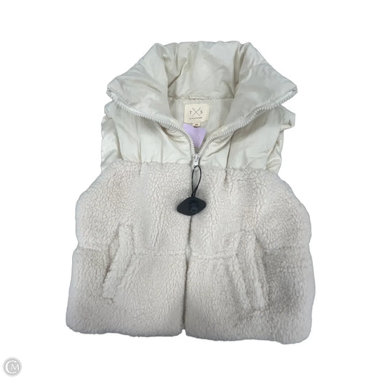 Vest Faux Fur & Sherpa By Thread And Supply In Cream, Size: Xs