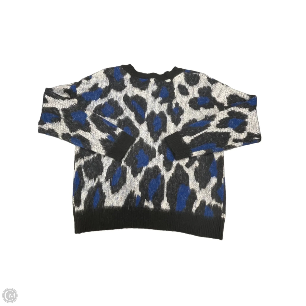 Sweater By Love By Design In Black & Blue, Size: L