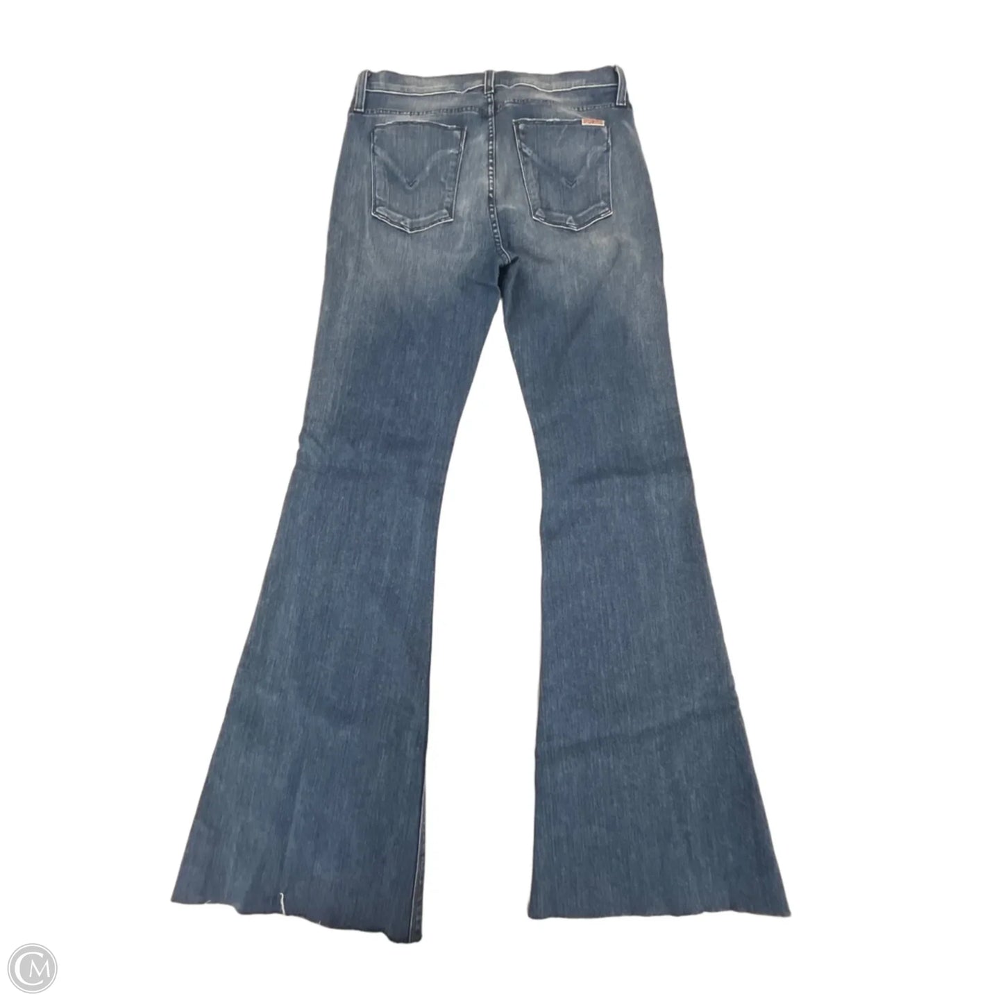 Jeans Flared By Hudson In Blue Denim, Size: 8