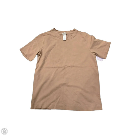 Top Short Sleeve Basic By H&m In Brown, Size: S