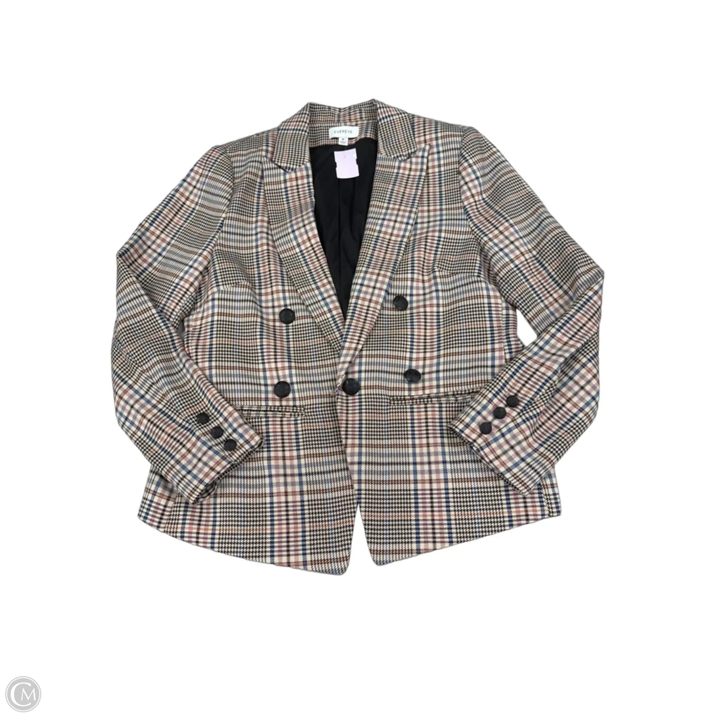 Blazer By Evereve In Plaid Pattern, Size: M