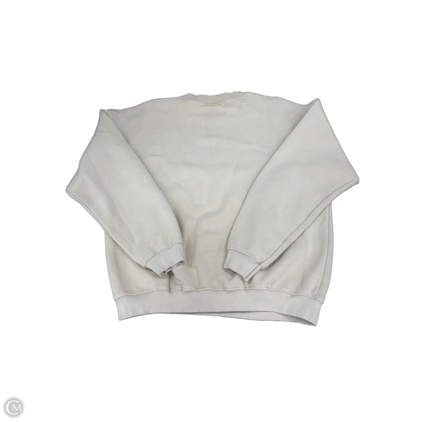Sweatshirt Crewneck By Cme In Cream, Size: L