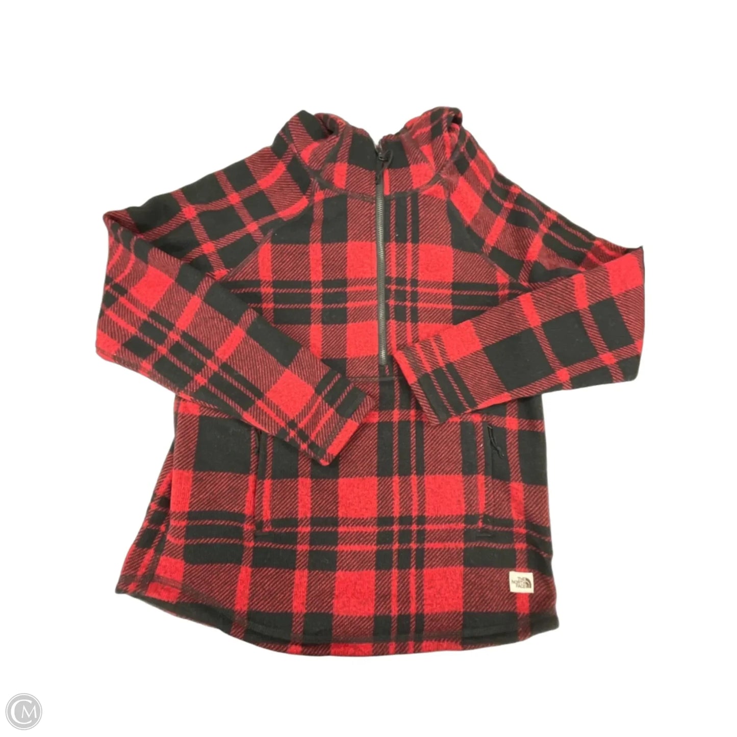 Top Long Sleeve By The North Face In Plaid Pattern, Size: S