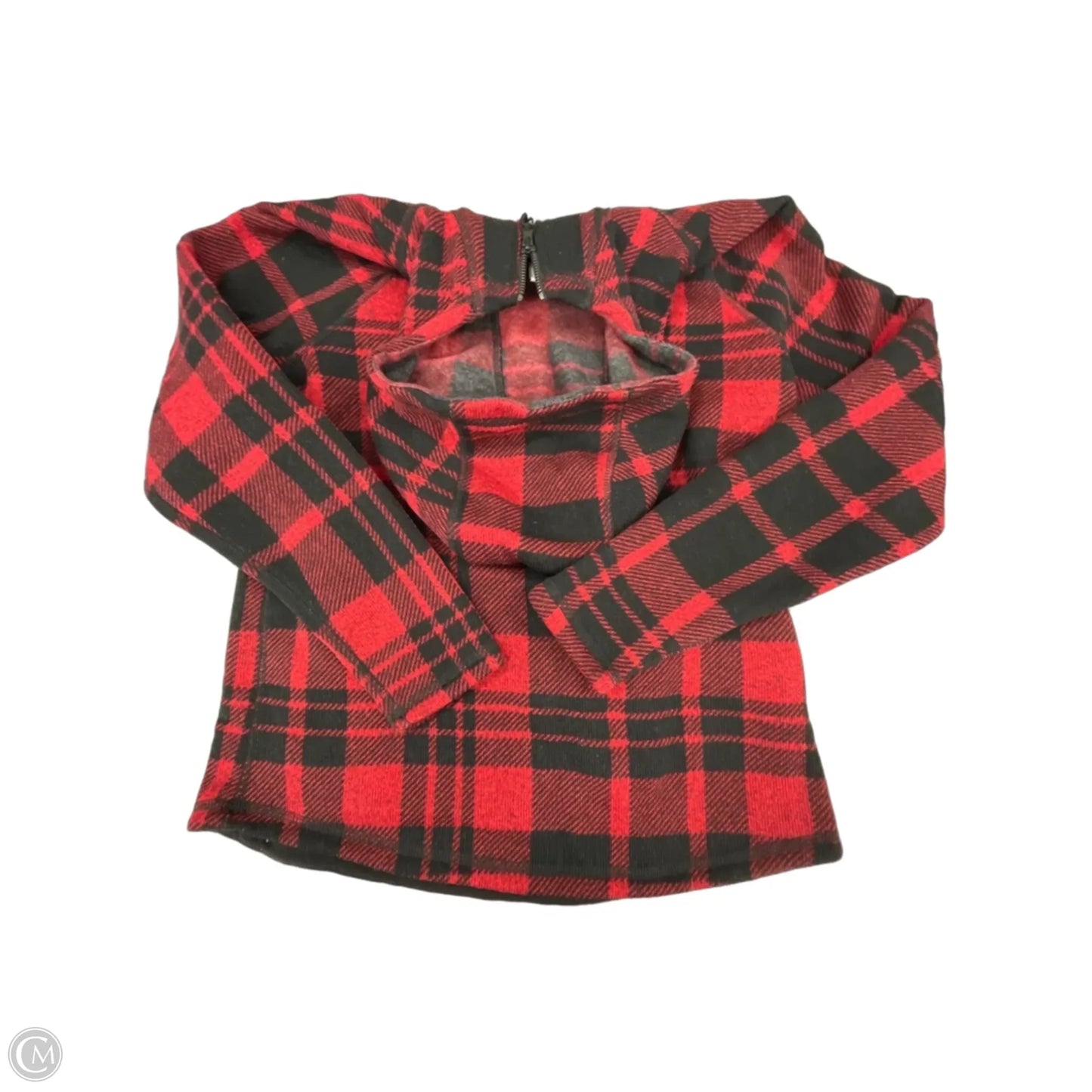 Top Long Sleeve By The North Face In Plaid Pattern, Size: S