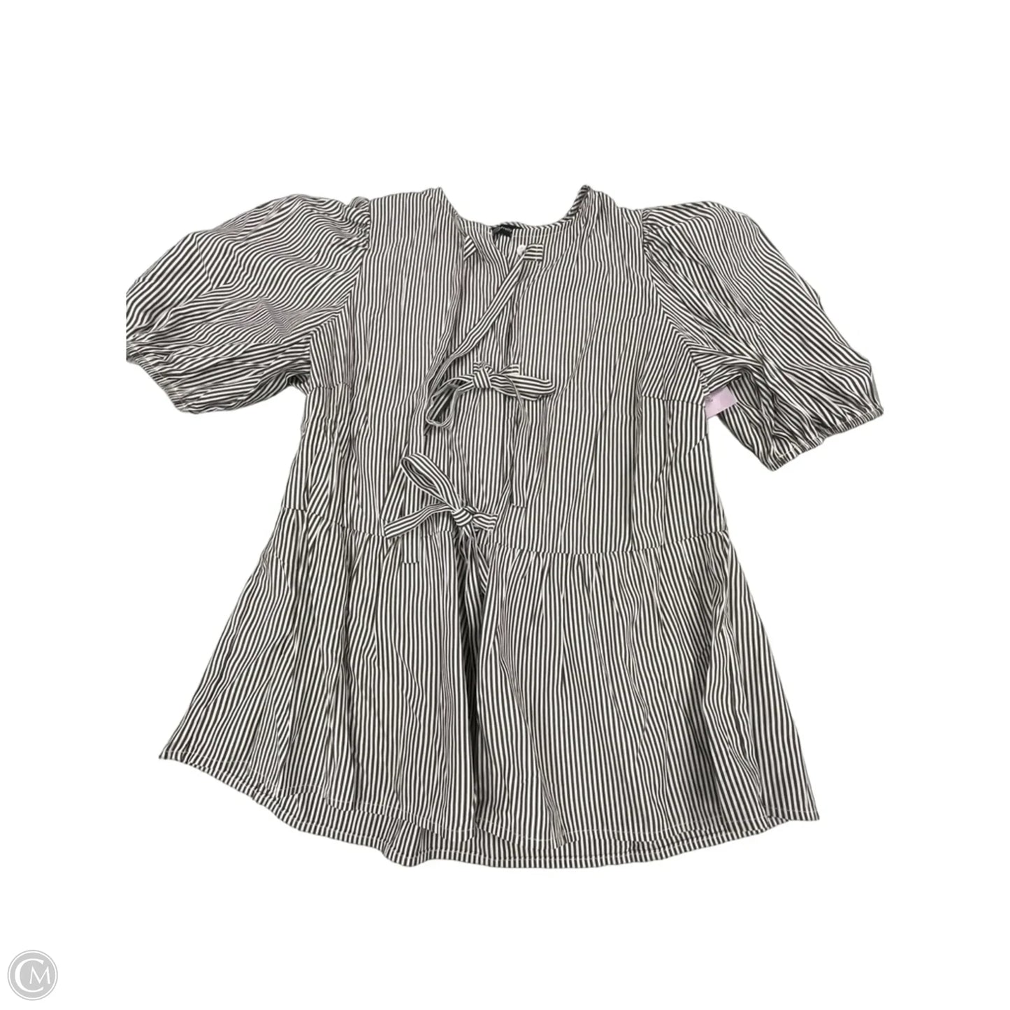 Top Short Sleeve By Prettygarden In Striped Pattern, Size: S