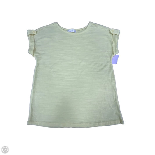 Top Short Sleeve By 89th And Madison In Yellow, Size: Xs