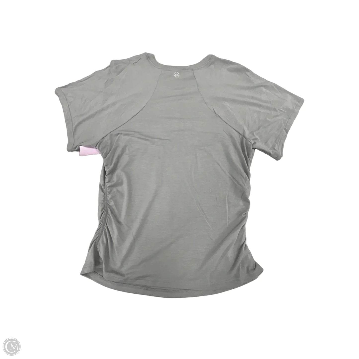 Top Short Sleeve By Athleta In Grey, Size: Sp
