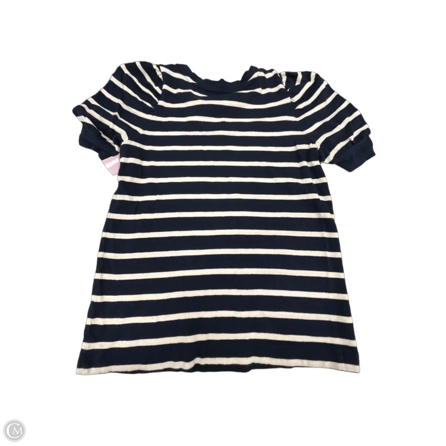 Top Short Sleeve By Loft In Striped Pattern, Size: S