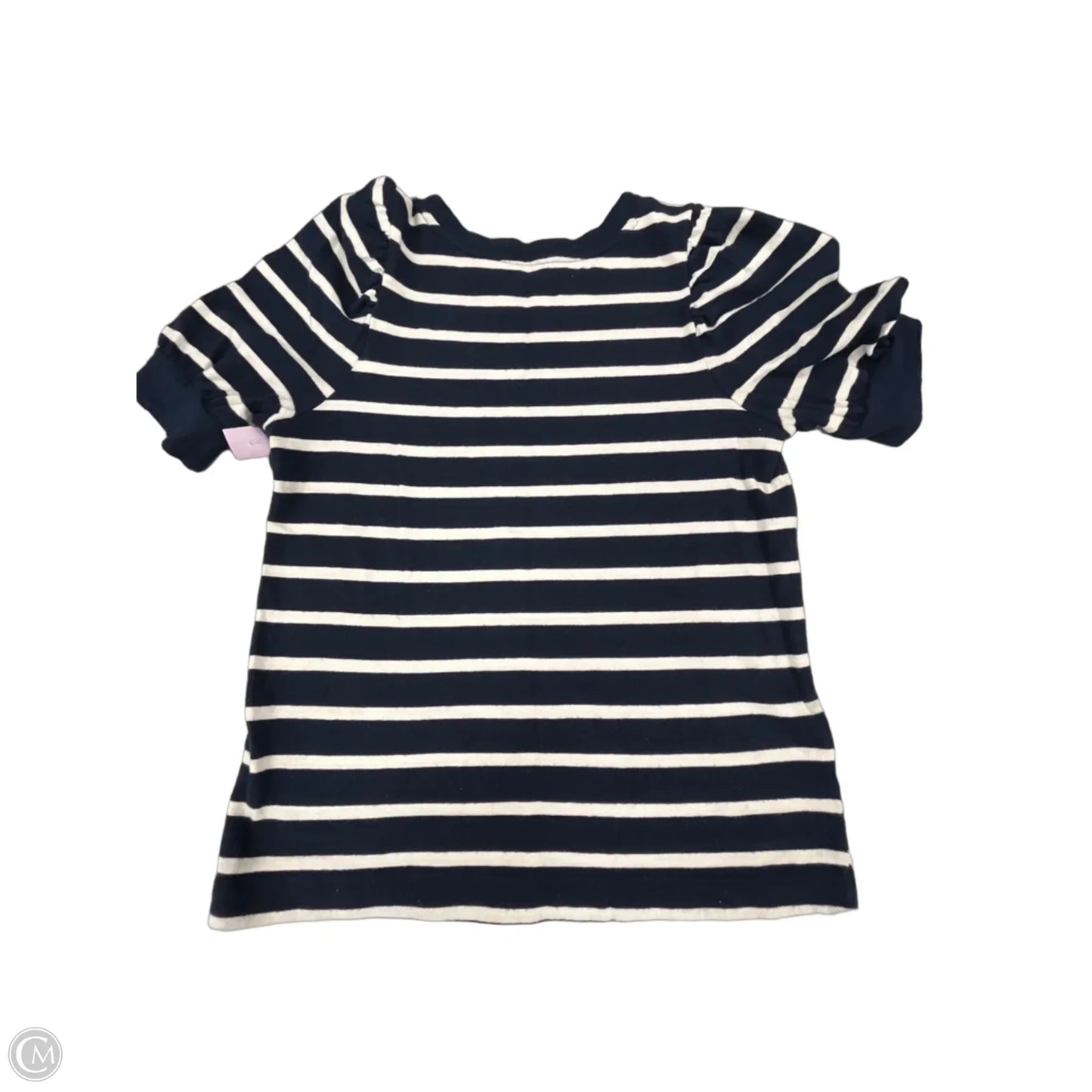 Top Short Sleeve By Loft In Navy, Size: S