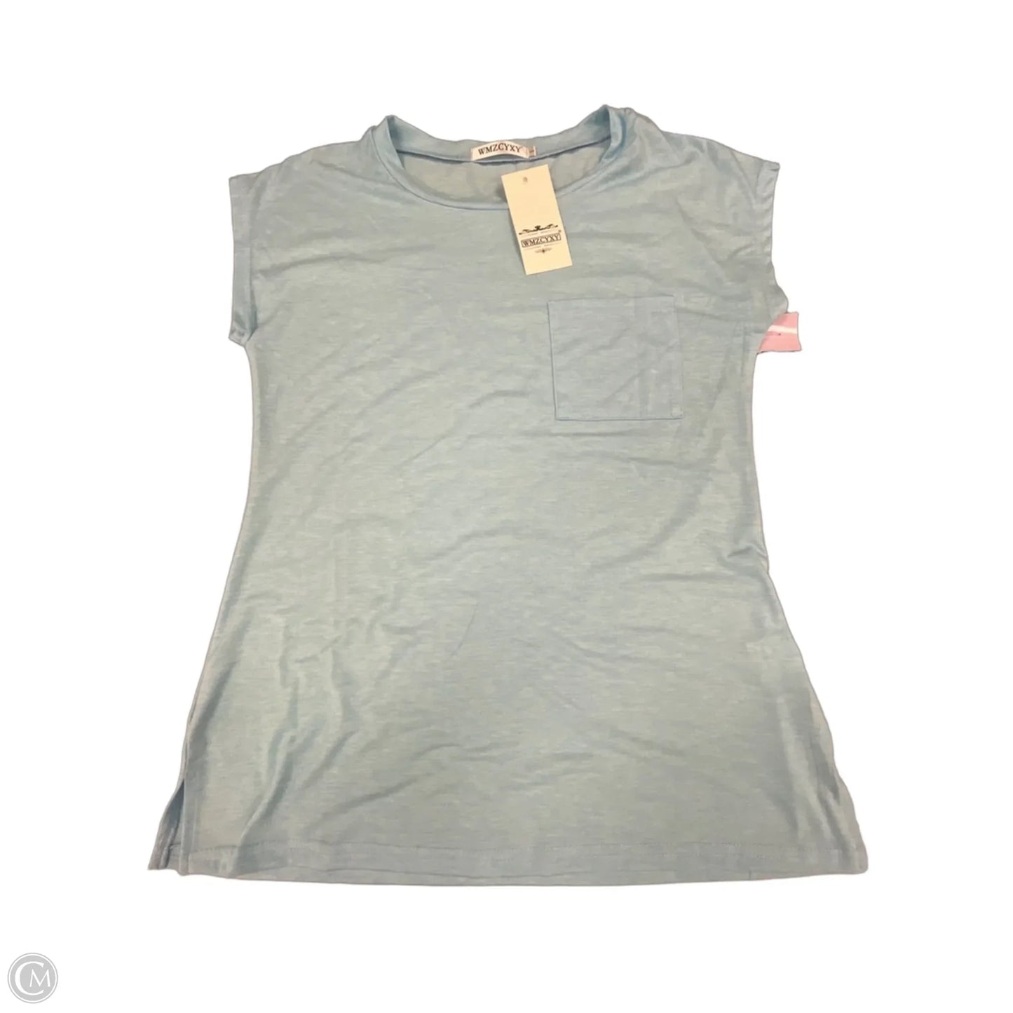 Top Short Sleeve Basic By Cmf In Blue, Size: S