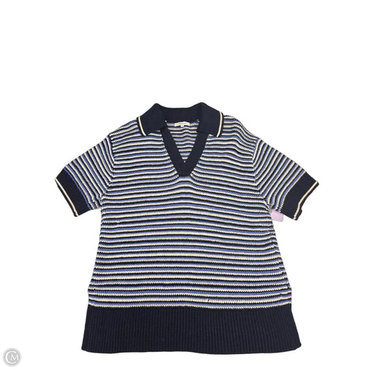 Top Short Sleeve By Madewell In Blue, Size: S
