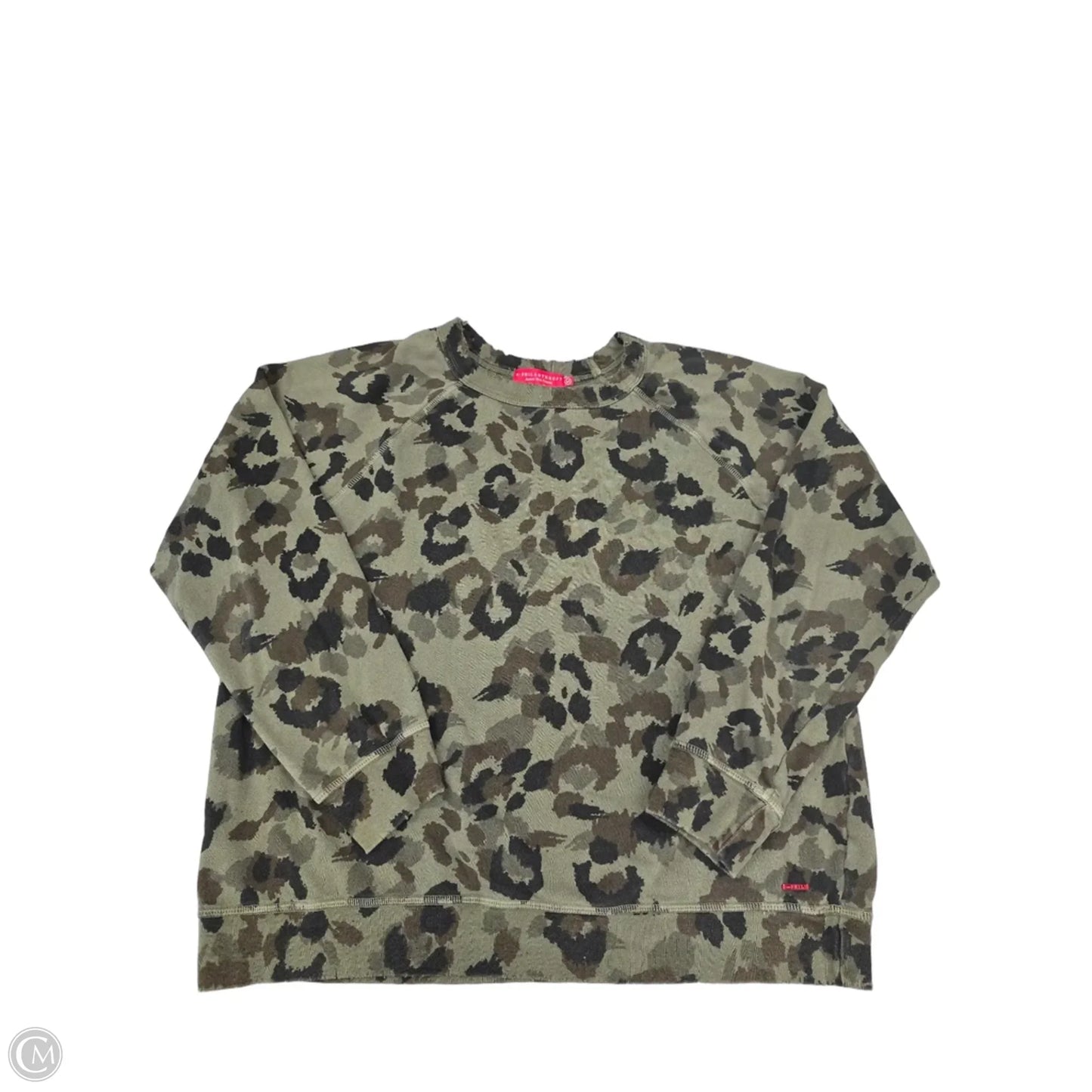 Top Long Sleeve By Cmc In Camouflage Print, Size: M