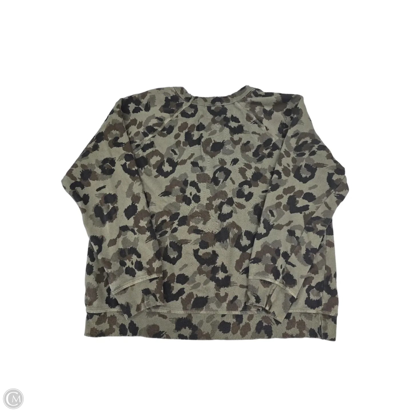 Top Long Sleeve By Cmc In Camouflage Print, Size: M