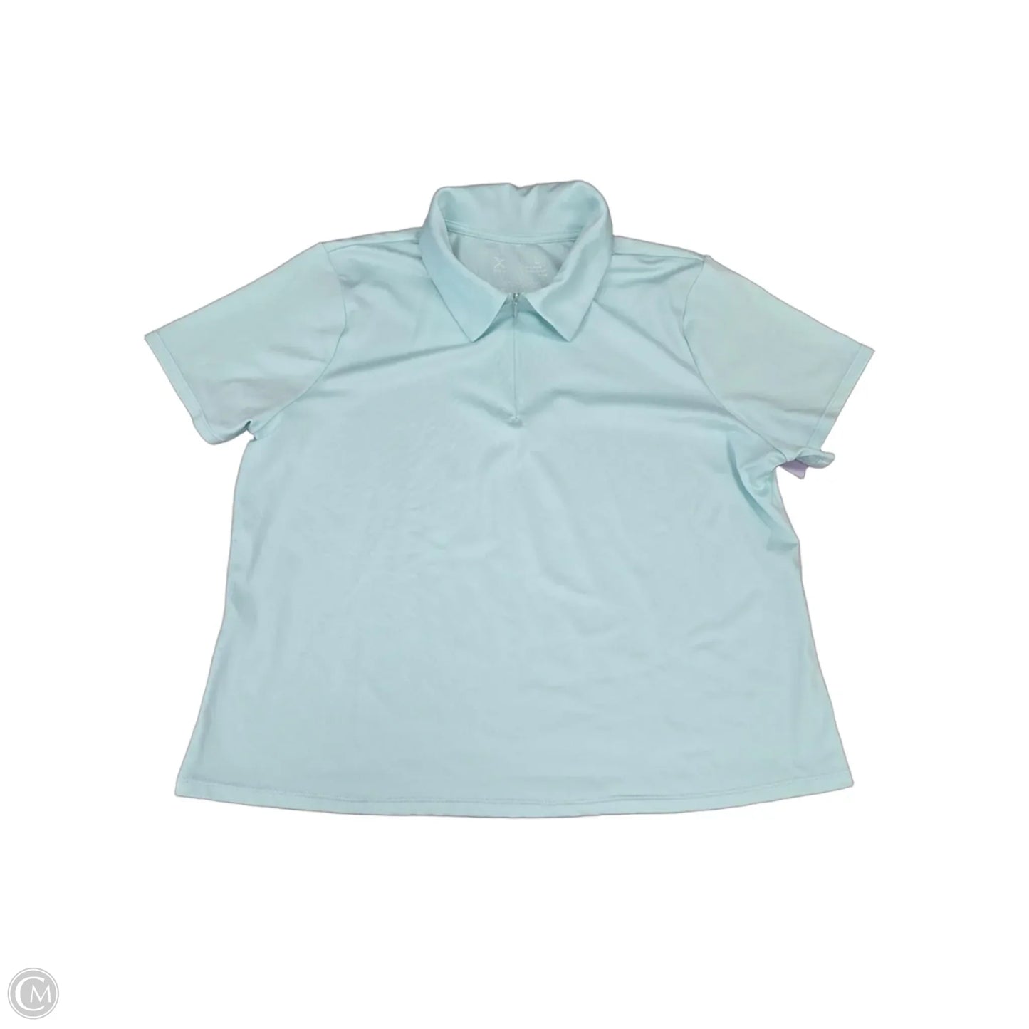 Top Short Sleeve By Xersion In Blue, Size: L