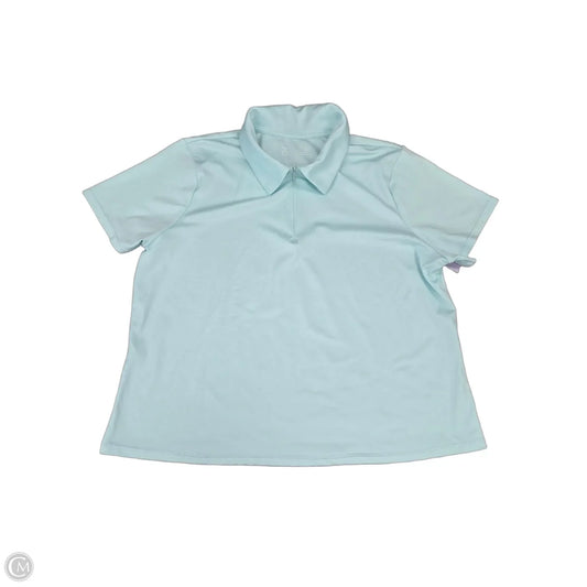 Top Short Sleeve By Xersion In Blue, Size: L