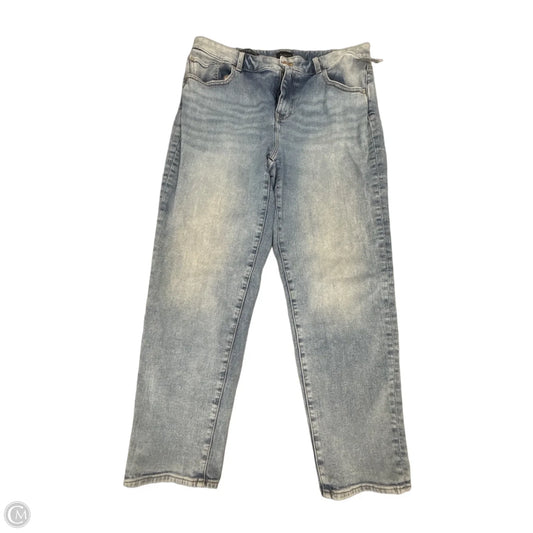 Jeans Straight By Talbots In Blue Denim, Size: 14