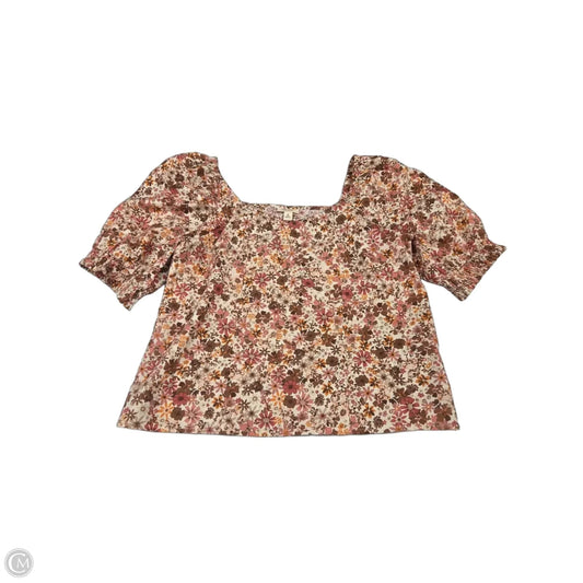 Top Short Sleeve By Ana In Floral Print, Size: Xs