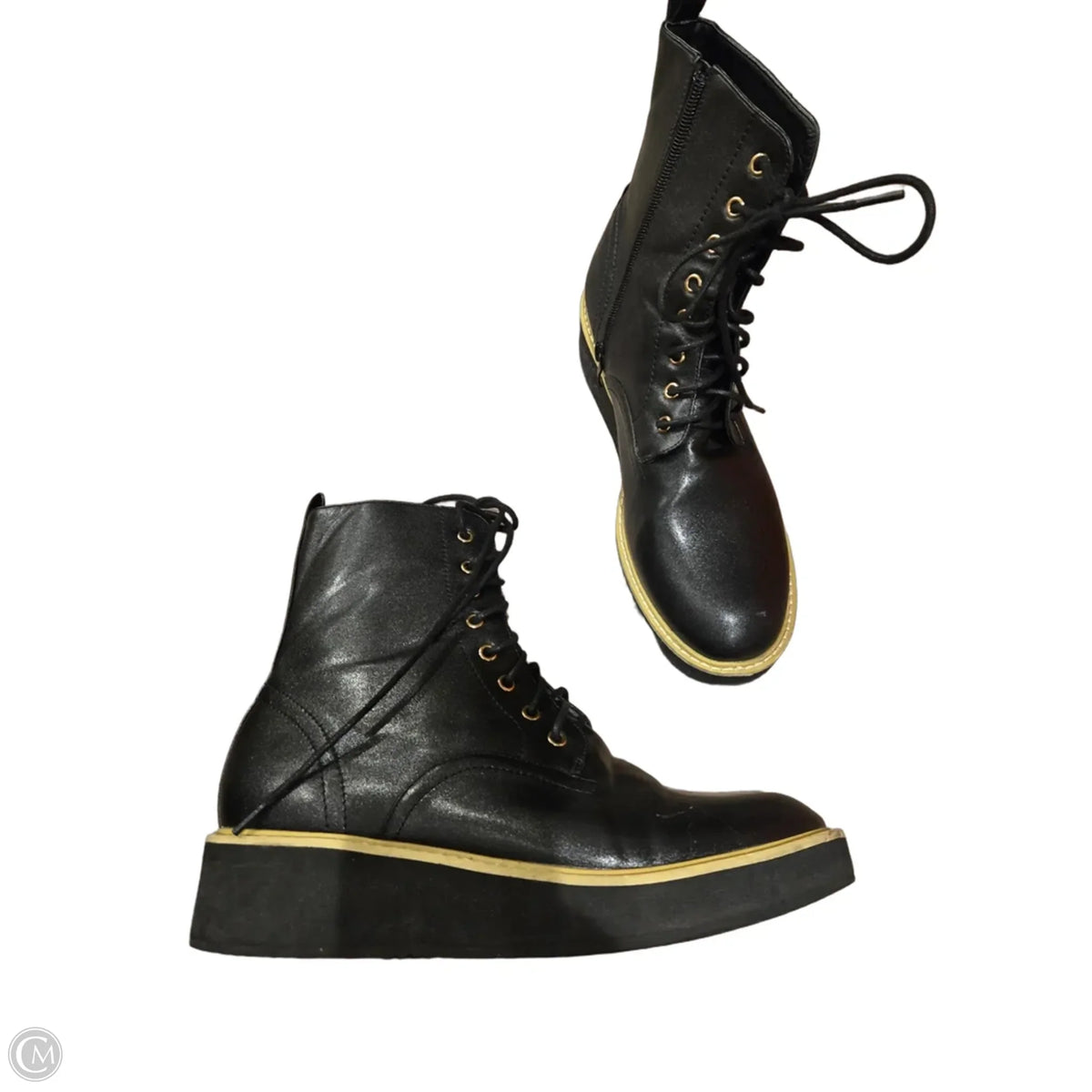 Boots Combat By Olivia Miller In Black, Size: 10