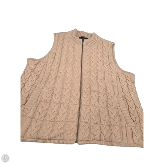 Vest Puffer & Quilted By Talbots In Tan, Size: Xlp