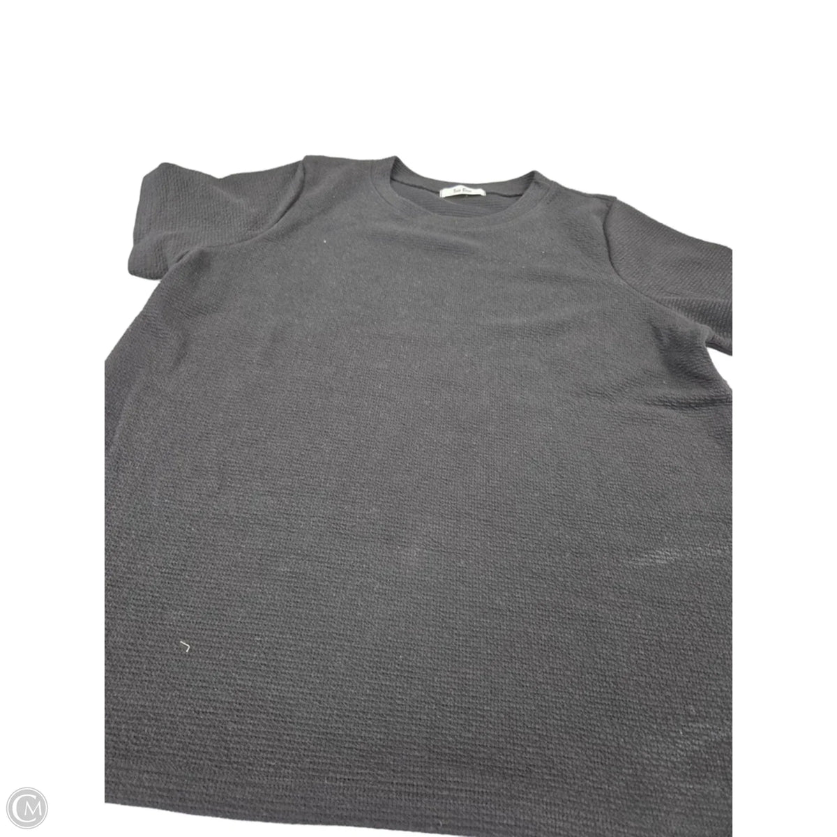 Top Short Sleeve Basic By Tres Bien In Black, Size: Xl