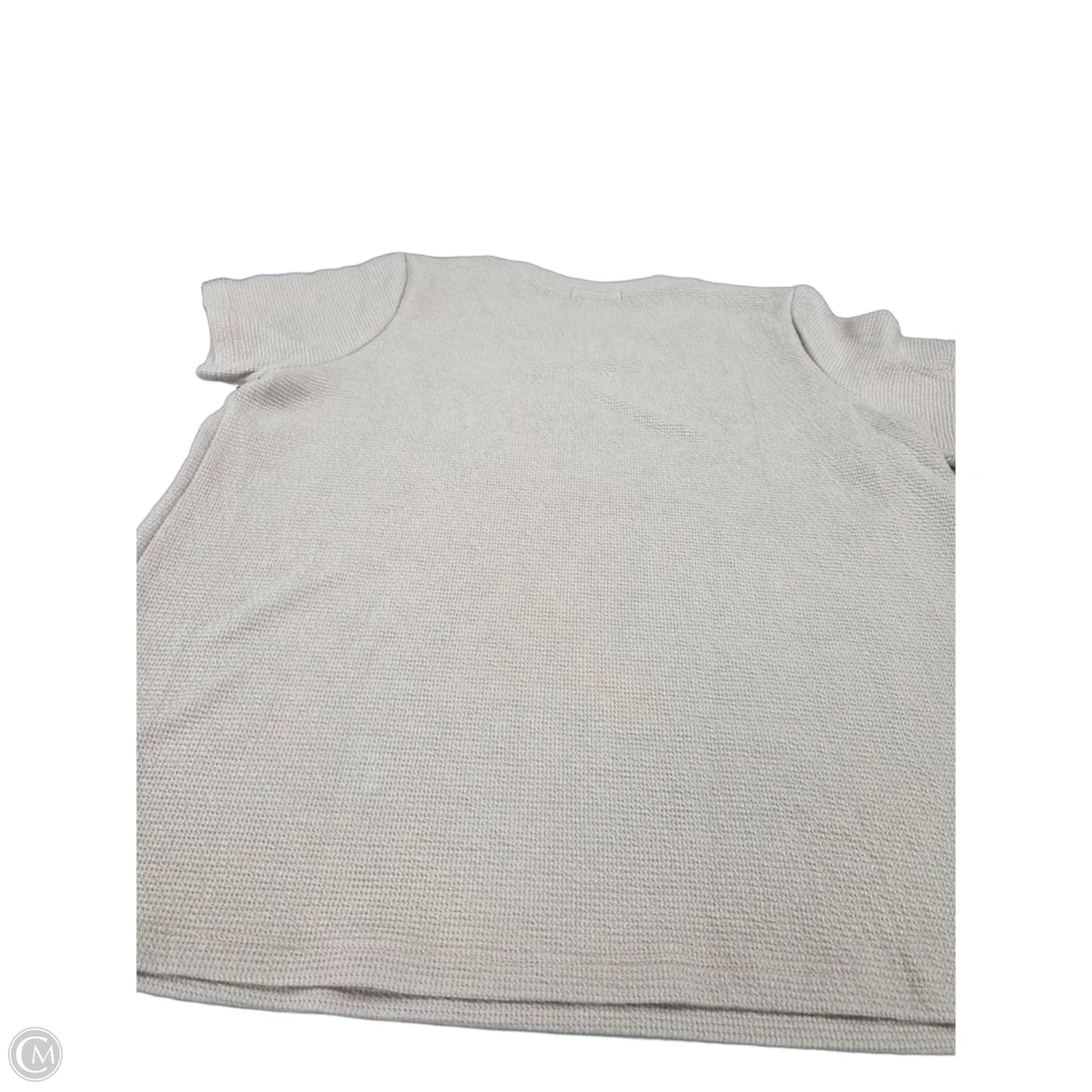 Top Short Sleeve Basic By Tres Bien In Tan, Size: Xl