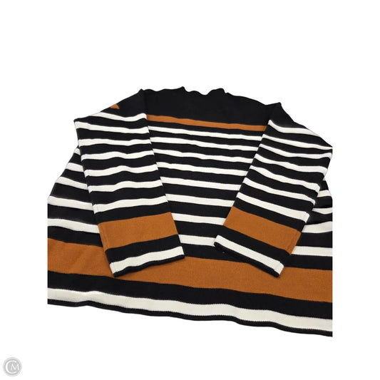 Top Long Sleeve By Jones New York In Black & White, Size: L