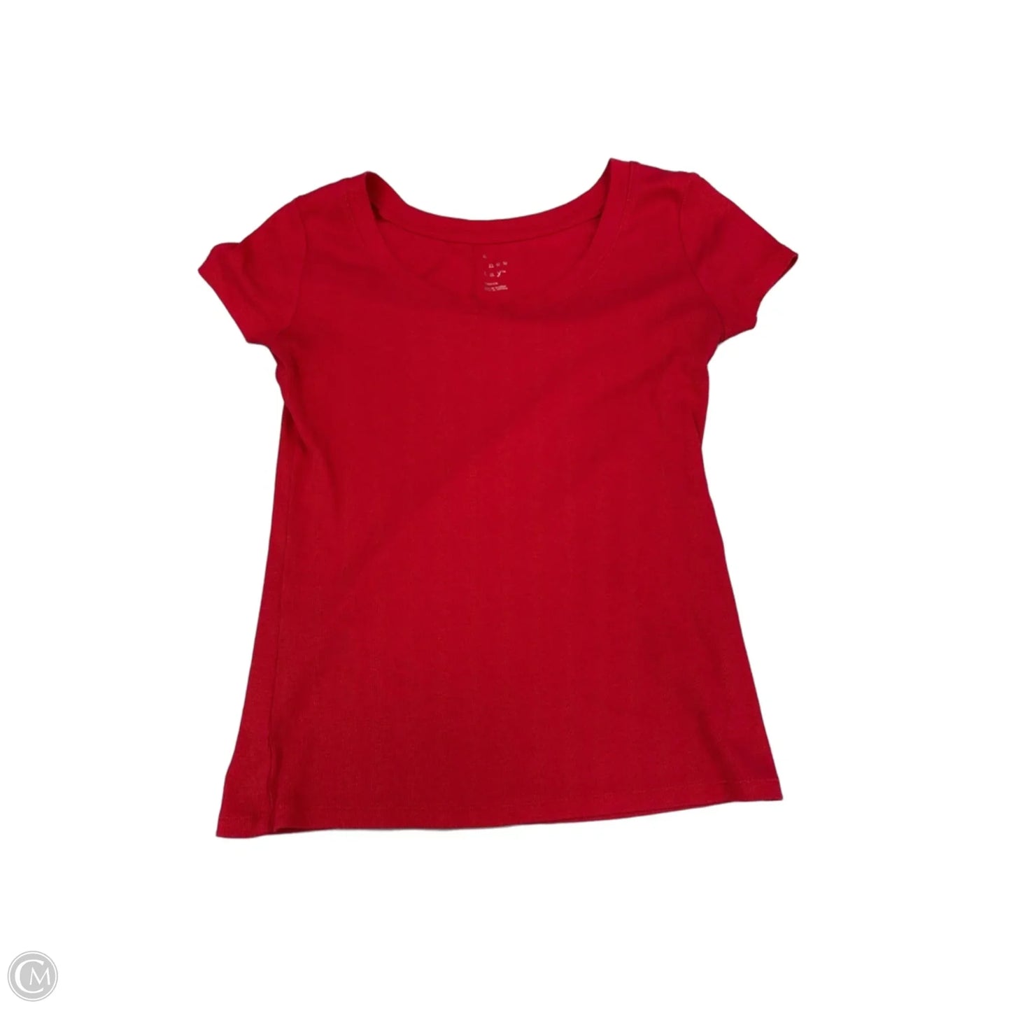 Top Short Sleeve Basic By A New Day In Red, Size: M