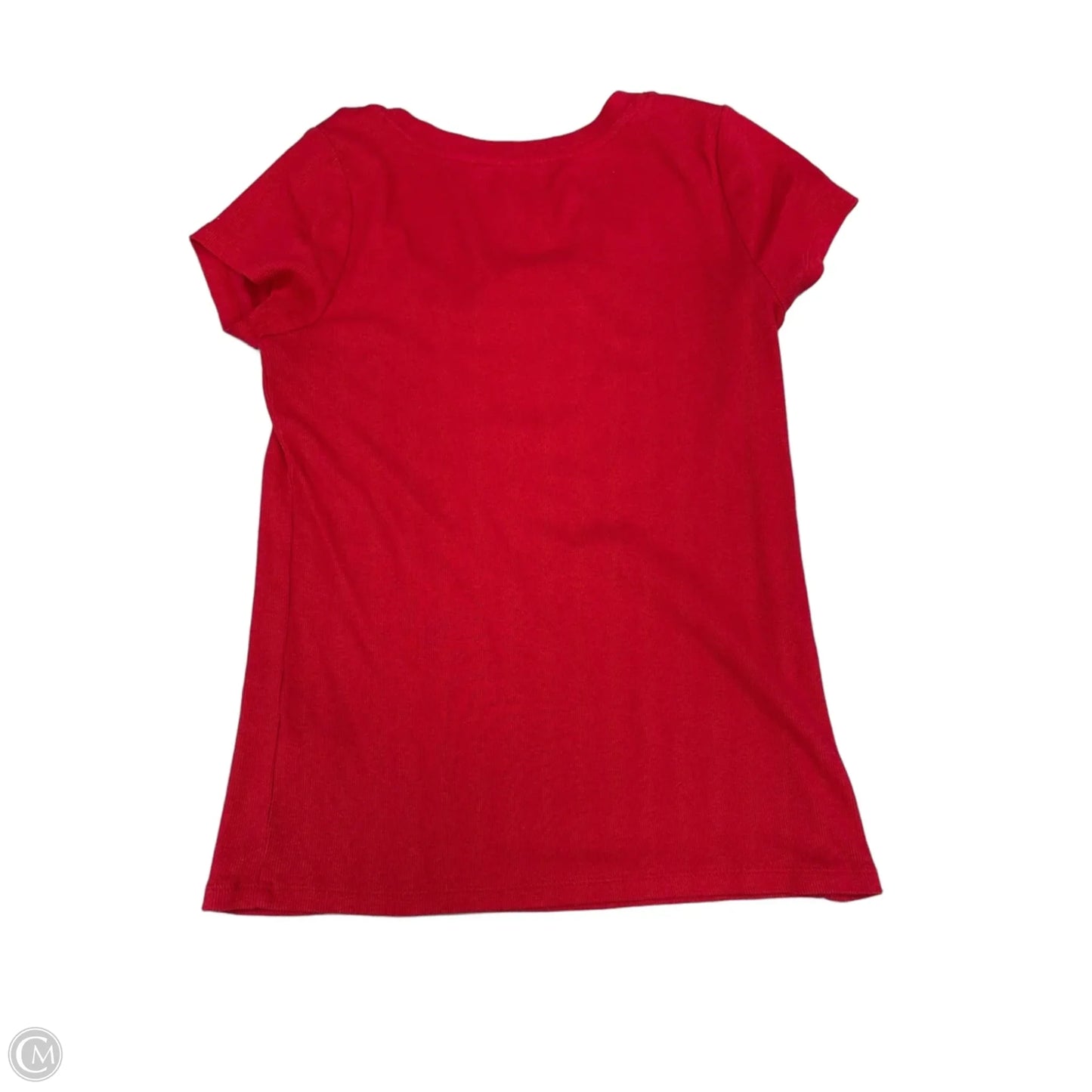 Top Short Sleeve Basic By A New Day In Red, Size: M