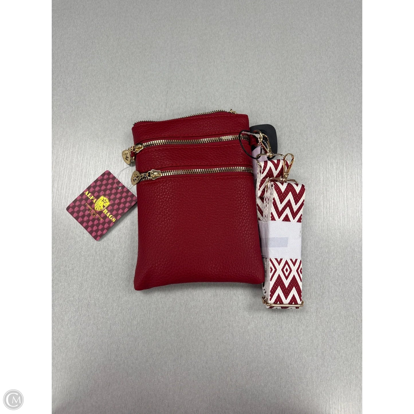 Crossbody Leather By Cme, Size: Small