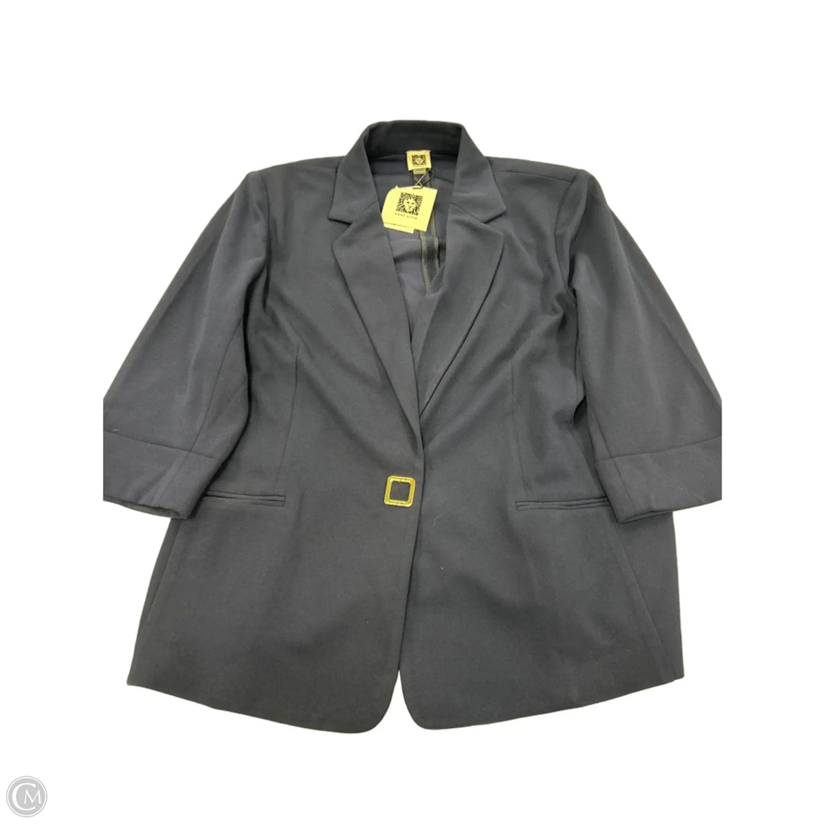 Blazer By Anne Klein In Navy, Size: Xl