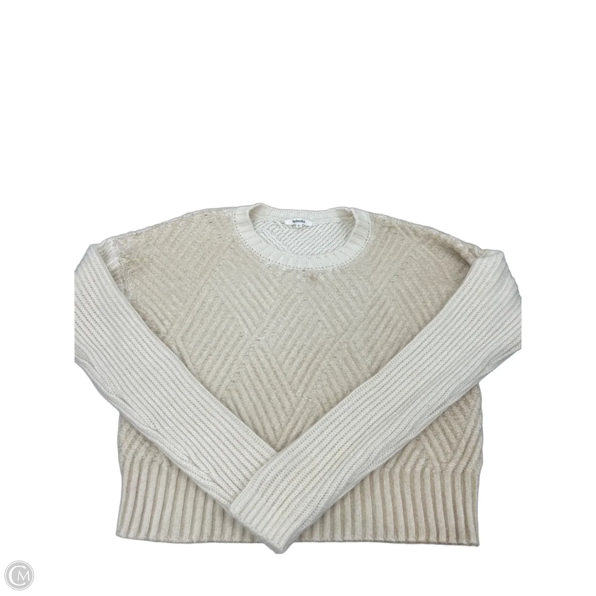 Sweater By Splendid In Cream, Size: Xl