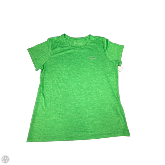 Athletic Top Short Sleeve By Under Armour In Green, Size: Xl
