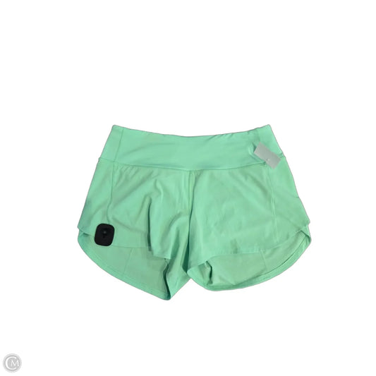 Athletic Shorts By Lululemon In Green, Size: 6