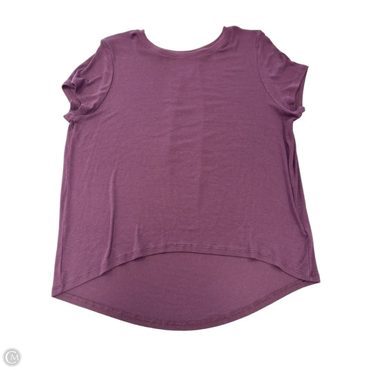Top Short Sleeve By Athleta In Purple, Size: Sp