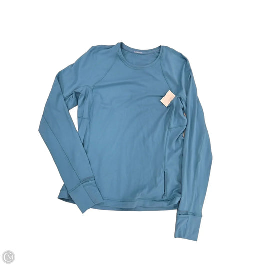 Athletic Top Long Sleeve Crewneck By Lululemon In Teal, Size: 12