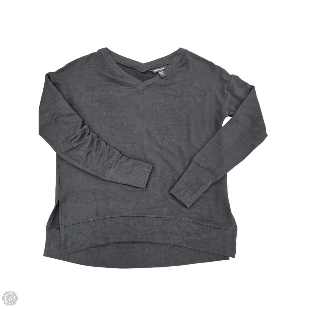 Top Long Sleeve By Athleta In Black, Size: Sp