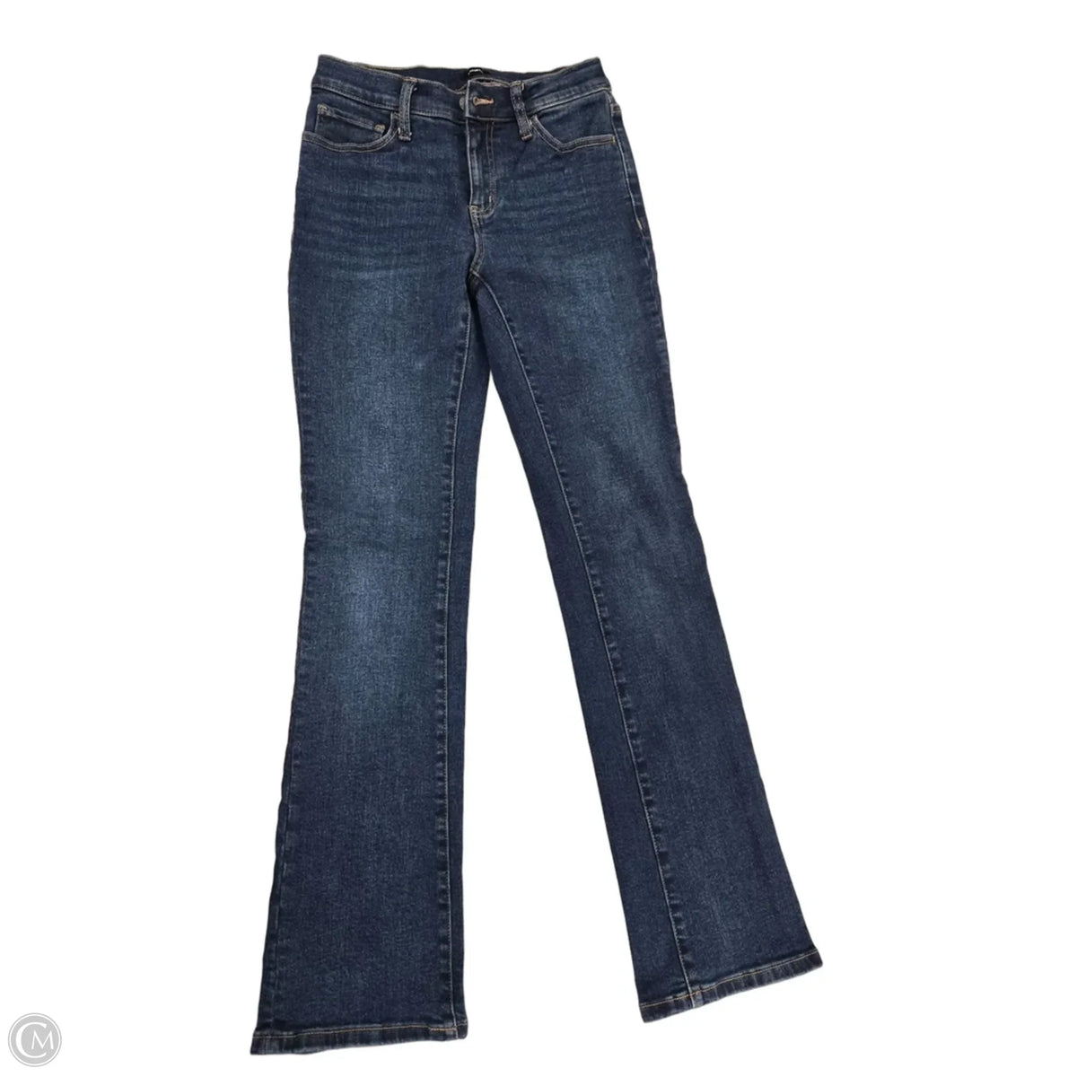 Jeans Flared By Express In Blue Denim, Size: 4