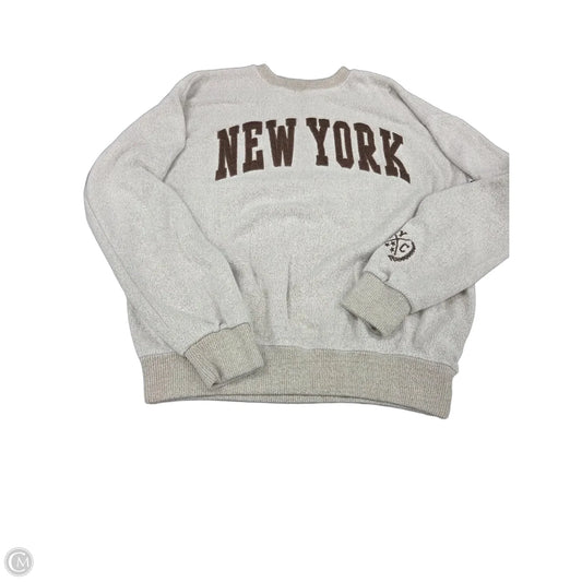 Sweatshirt Crewneck By Cmc In Tan, Size: L