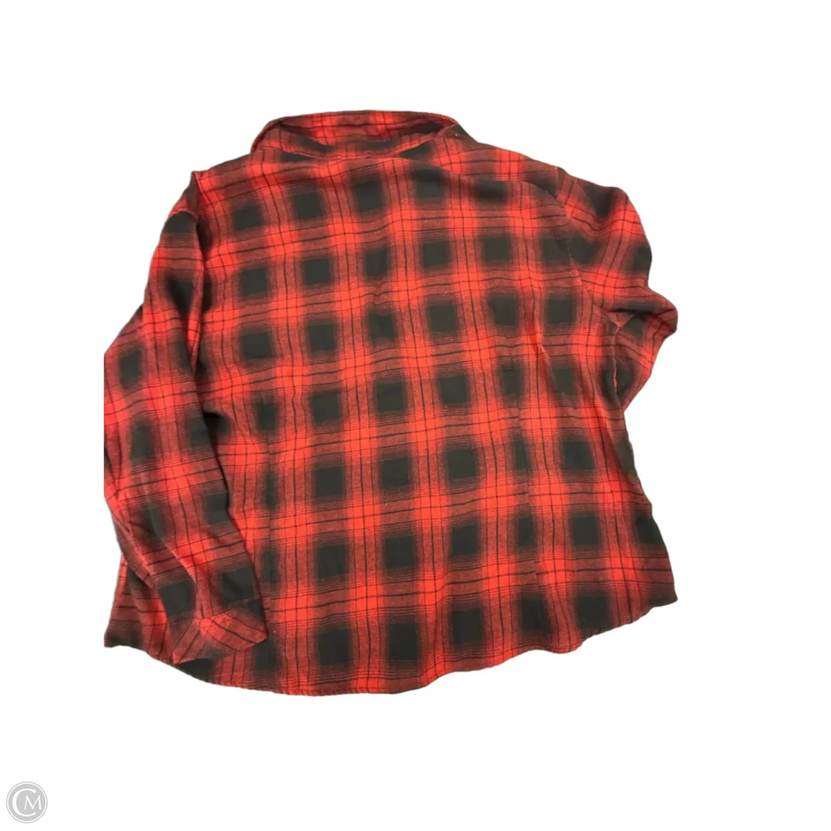 Top Long Sleeve By Cmf In Plaid Pattern, Size: 3x