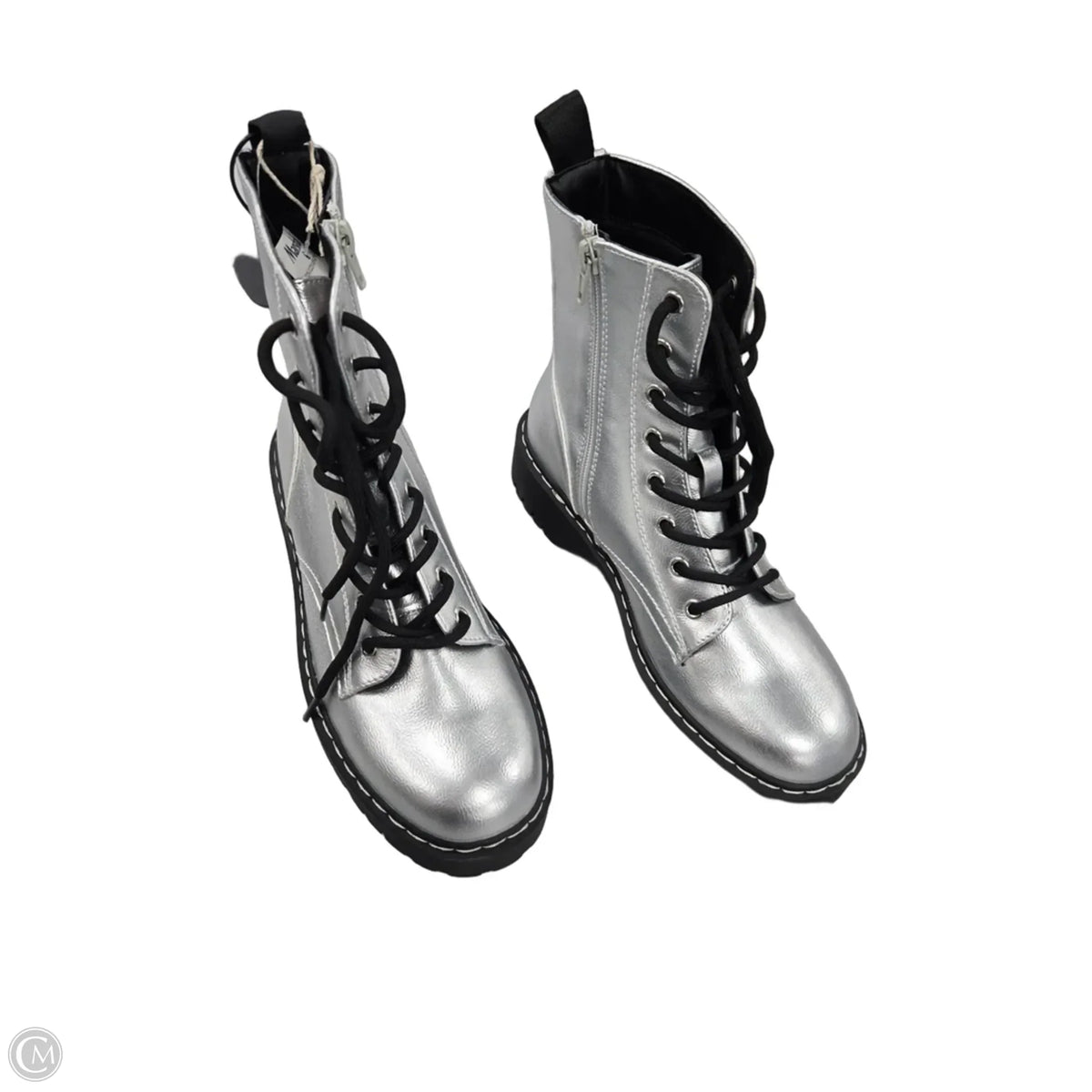 Boots Ankle Flats By Sincerely Jules In Silver, Size: 8