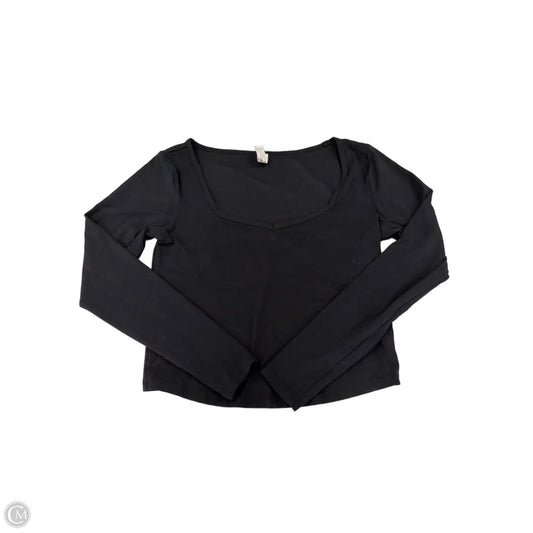 Athletic Top Long Sleeve Crewneck By All In Motion In Black, Size: M