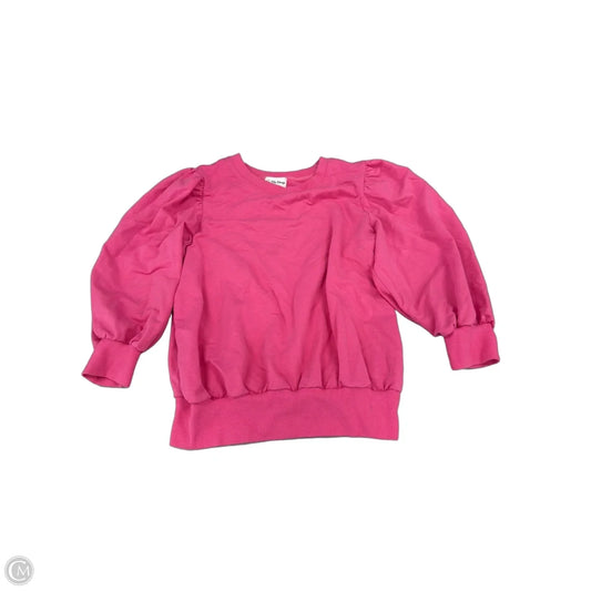 Top Long Sleeve By The Drop In Pink, Size: S
