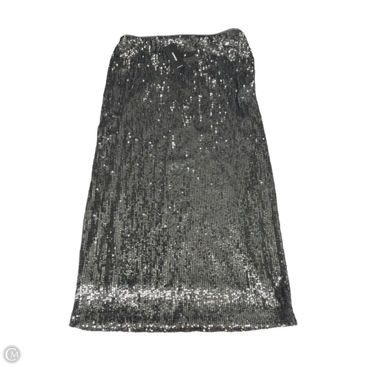 Skirt Midi By Express In Silver, Size: 0