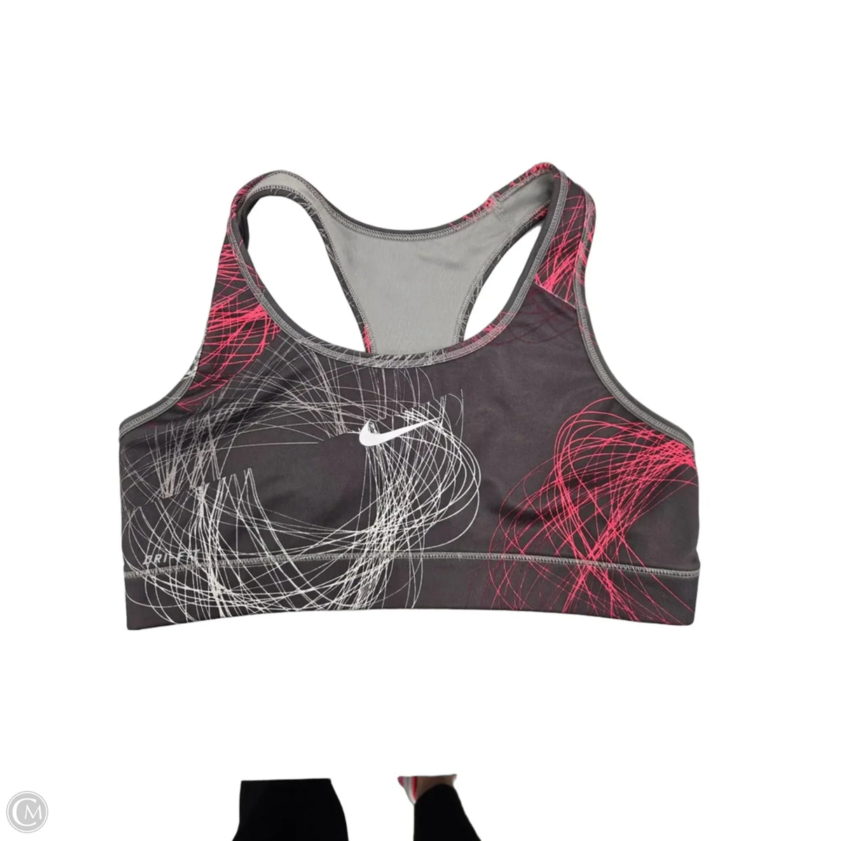 Athletic Bra By Nike In Grey, Size: M