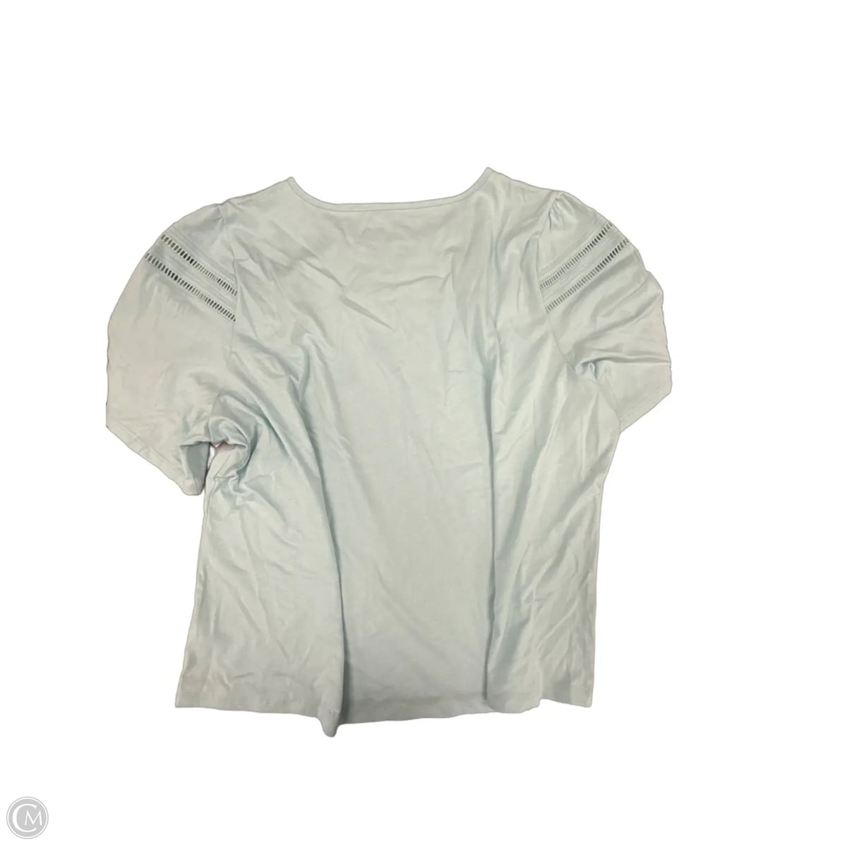 Top Short Sleeve Basic By Talbots In Blue, Size: 3x