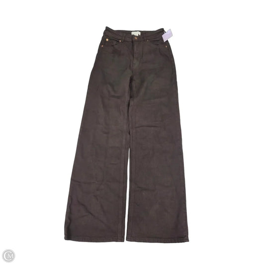 Jeans Wide Leg By H&m In Brown, Size: 4