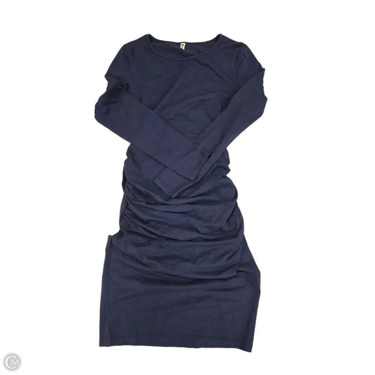 Dress Casual Midi By Cmf In Navy, Size: S