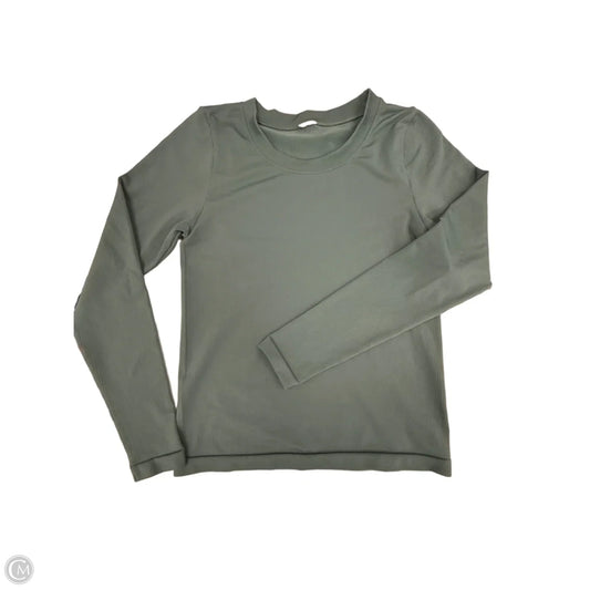 Athletic Top Long Sleeve Crewneck By Cme In Green, Size: S